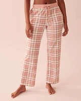 Pantalon jambe droite imprim