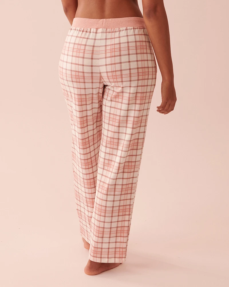 Pantalon jambe droite imprim