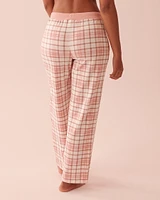 Pantalon jambe droite imprim