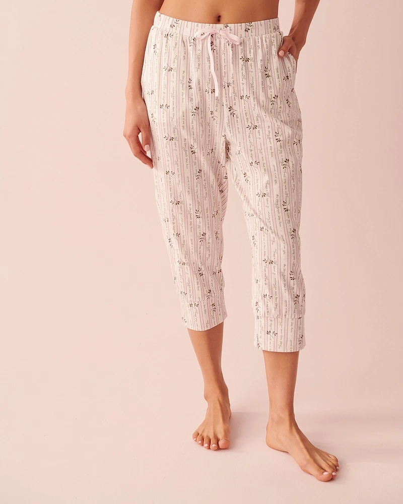 Capri ajusté en coton
