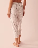 Cotton Fitted Capri