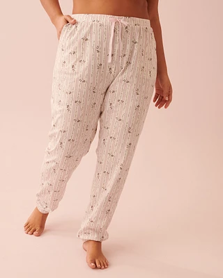 Pantalon de pyjama jogger en coton