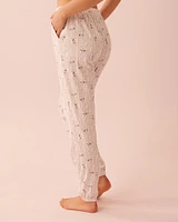 Pantalon de pyjama jogger en coton