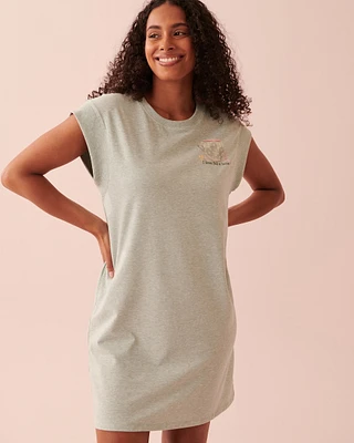 Ribbed Short Sleeve Sleepshirt