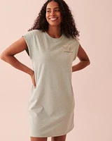 Ribbed Short Sleeve Sleepshirt