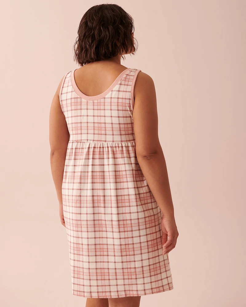 Nuisette imprimée encolure en V