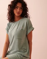 Recycled Fibers Short Sleeve Sleepshirt