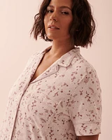 Soft Knit Button-down Sleepshirt