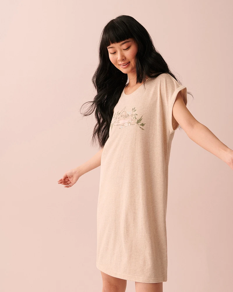 Cotton Short Sleeve Sleepshirt