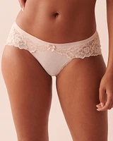 Culotte aux hanches coton et bordure de dentelle