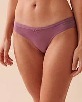 Soft Jersey and Mesh Band Bikini Panty