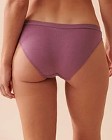 Soft Jersey and Mesh Band Bikini Panty