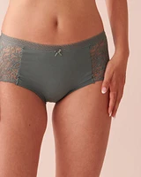 Culotte garçonne ultra douce détails de dentelle