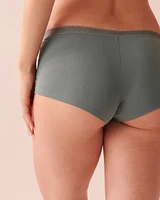 Culotte garçonne ultra douce détails de dentelle