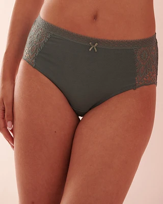 Super Soft Lace Detail High Waist Bikini Panty