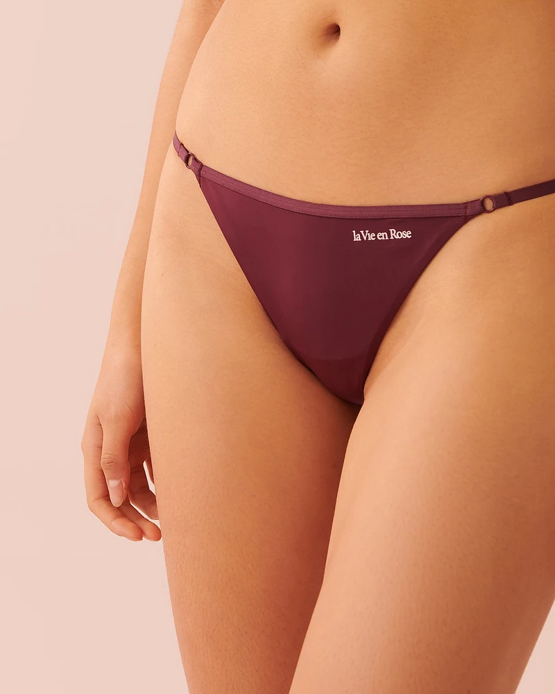Adjustable microfiber String Panty