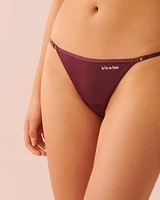 Adjustable microfiber String Panty