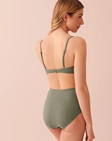 Haut de bikini push-up en fibres recyclées SOLID