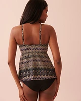 Haut tankini bandeau ourlet en pointe SAINT-TROPEZ