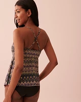 Haut tankini bandeau ourlet en pointe SAINT-TROPEZ