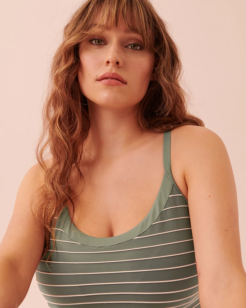 Haut tankini bonnet D STRIPED