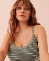 Haut tankini bonnet D STRIPED
