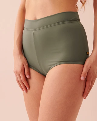 Bas de bikini garçonne en fibres recyclées SOLID