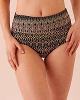 SAINT-TROPEZ Draped High Waist Bikini Bottom