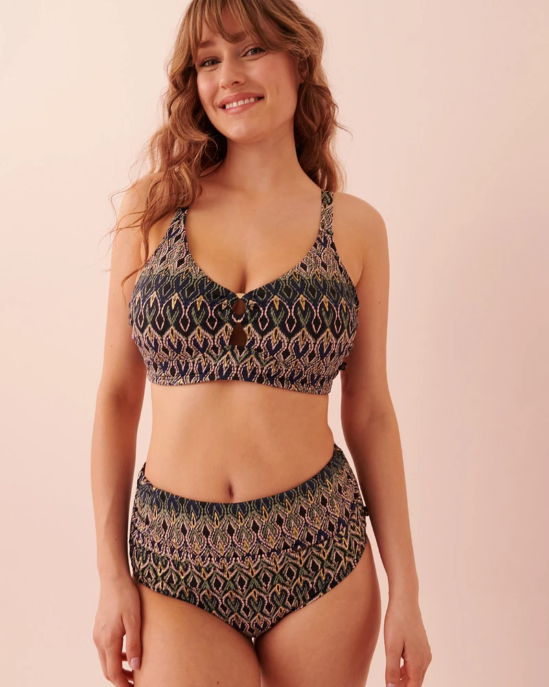 SAINT-TROPEZ Draped High Waist Bikini Bottom