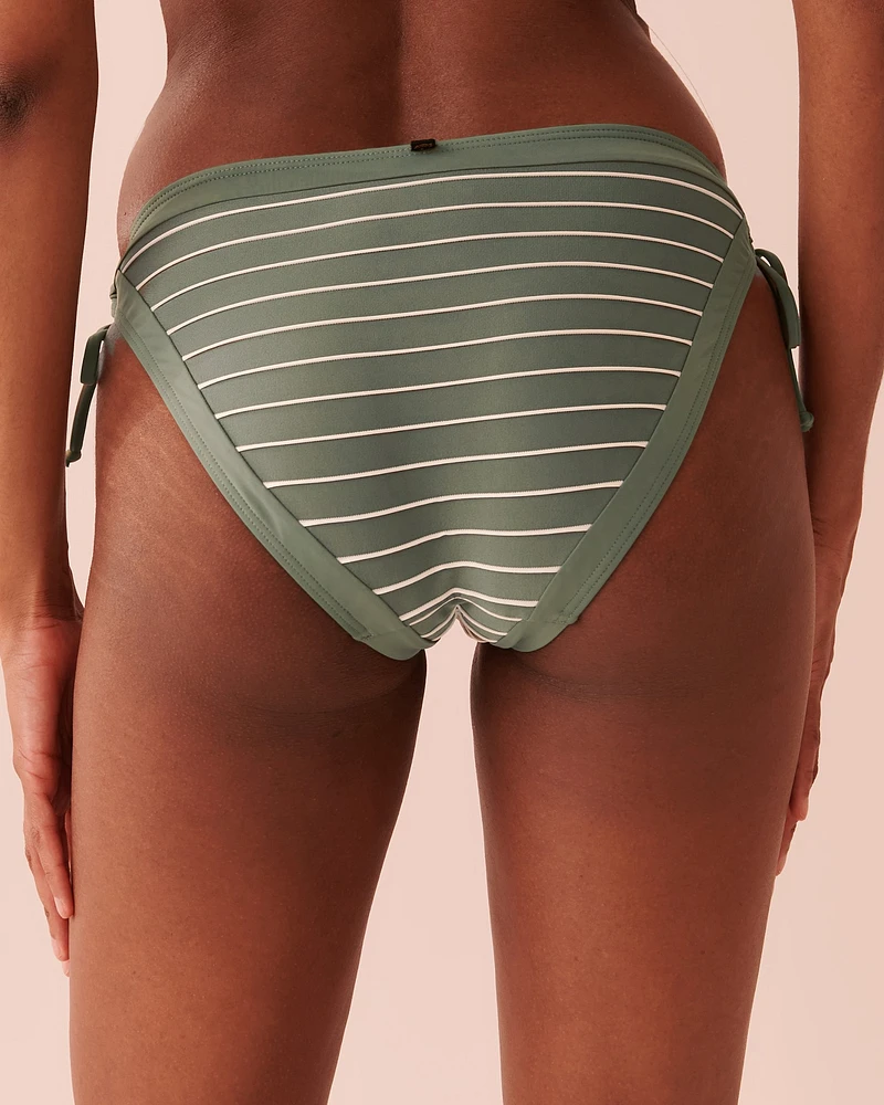 Bas de bikini noué aux hanches STRIPED