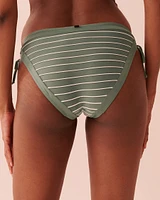 STRIPED Side Tie Bikini Bottom