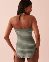 Maillot une-pièce bandeau STRIPED