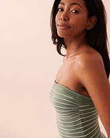 Maillot une-pièce bandeau STRIPED