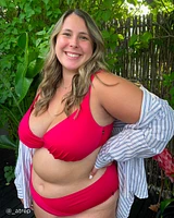 BRIGHT ROSE Recycled Fibers D Cup Bikini Top