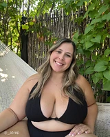 TEXTURED D Cup Triangle Bikini Top