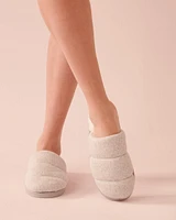 Pantoufles mules matelassées