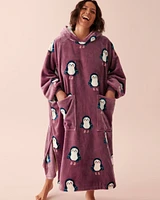 Night Owl Soft Plush Oversized Hoodie