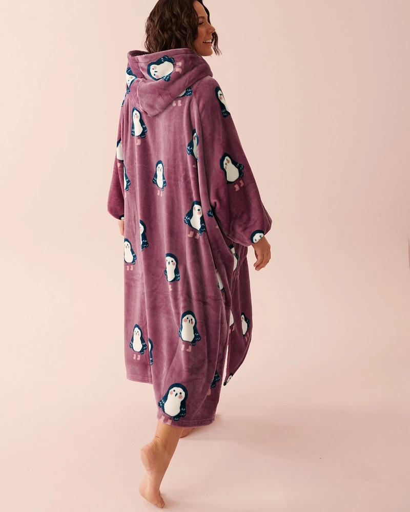 Chandail hibou surdimensionné en peluche douce
