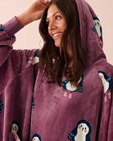 Night Owl Soft Plush Oversized Hoodie