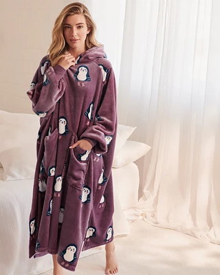 Night Owl Soft Plush Oversized Hoodie