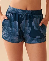Recycled Fibers Lace Trim Shorts