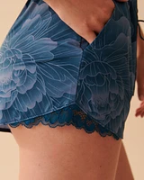 Recycled Fibers Lace Trim Shorts
