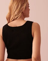 Camisole courte en chenille