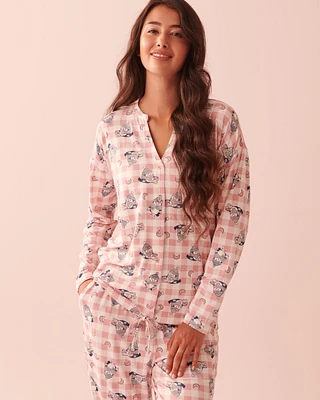 Cardigan ultra doux à motif hibou