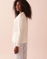 Chandail manches longues ultra doux à motif ourson intello