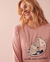 Chandail manches longues ultra doux à motif hibou
