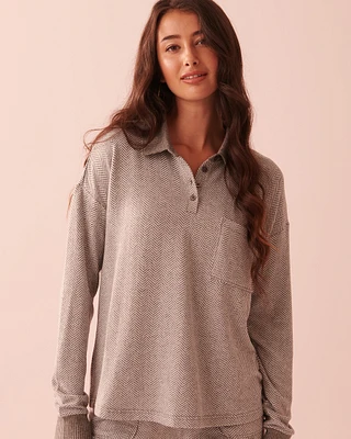 Chandail manches longues en tricot doux