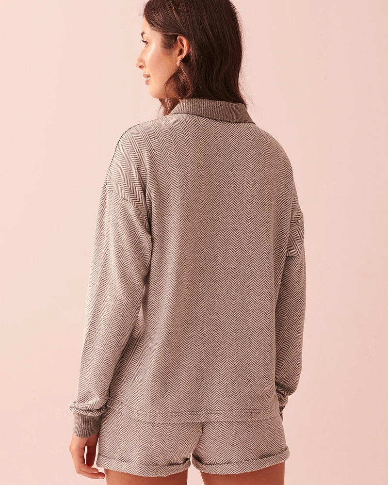 Chandail manches longues en tricot doux