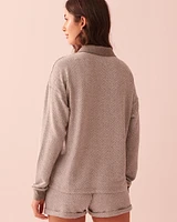 Chandail manches longues en tricot doux