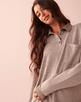 Chandail manches longues en tricot doux